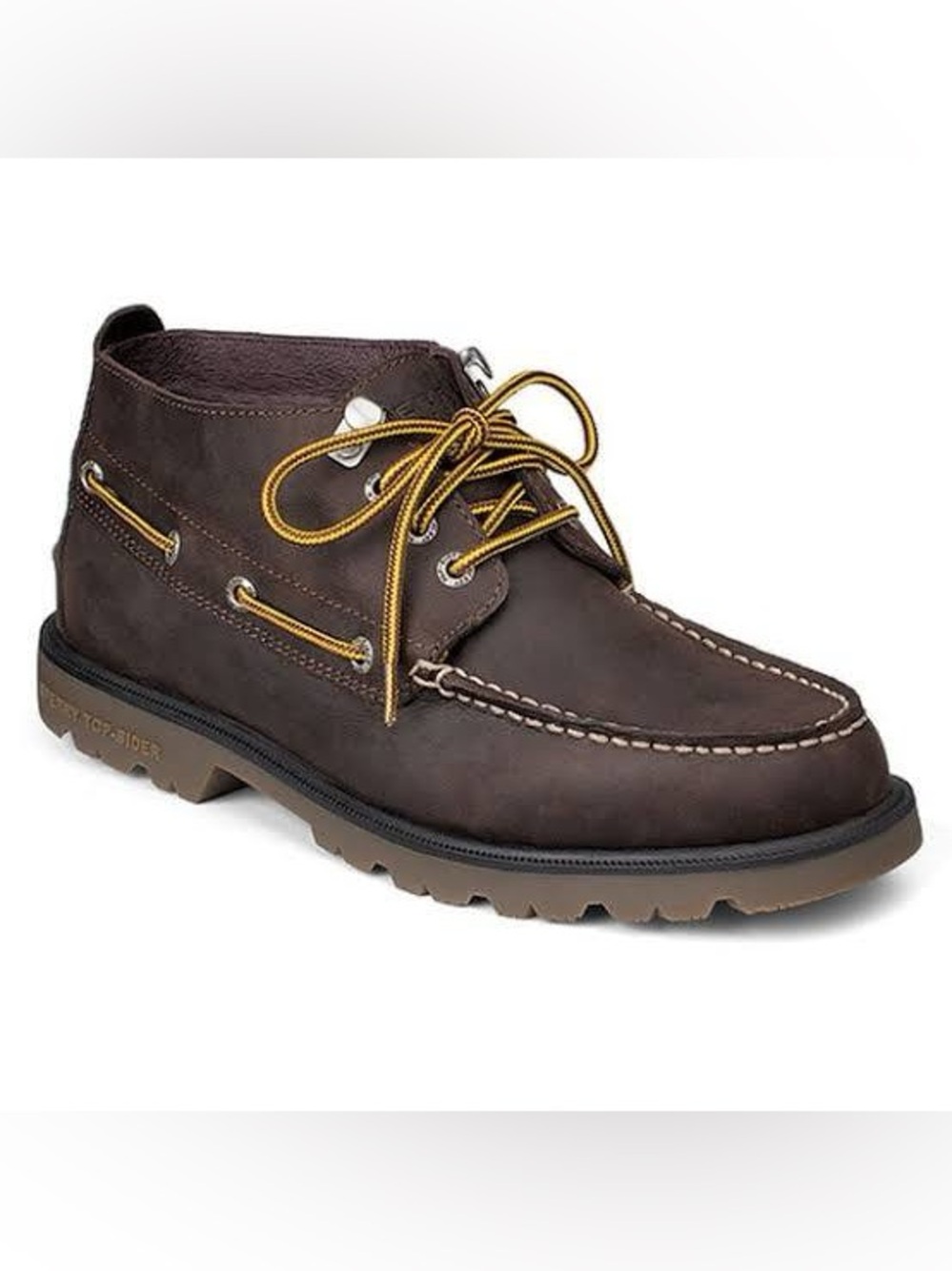 Sperry Top-Sider Authentic Original Lug Chukka Boots Brown Leather [10]